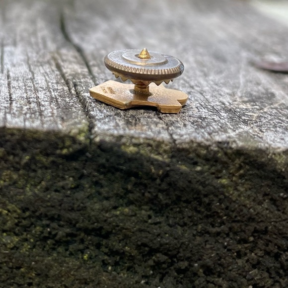 Vintage 60s Sertoma International Lapel Pin Tie Tac Gold Filled - Picture 6 of 7